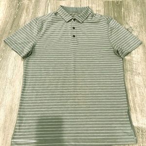 Lululemon Evolution Polo Men’s Large L Gray/White
